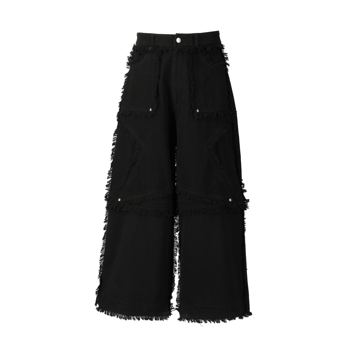 2way star denim pants【BLACK/BLUE】 | SEVNS