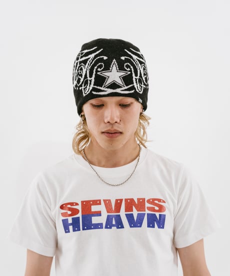 Reversible beanie【blue/black】