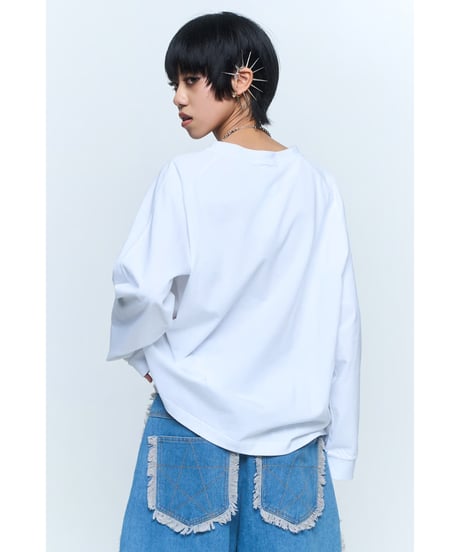 Galaxy camo long T-shirt