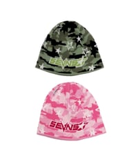 Star camo beanie【GREEN/PINK】