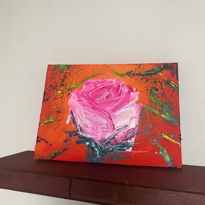 バラ薔薇 』 絵画 キャンバス インテリア アート 油絵 ローズ | art_okaki