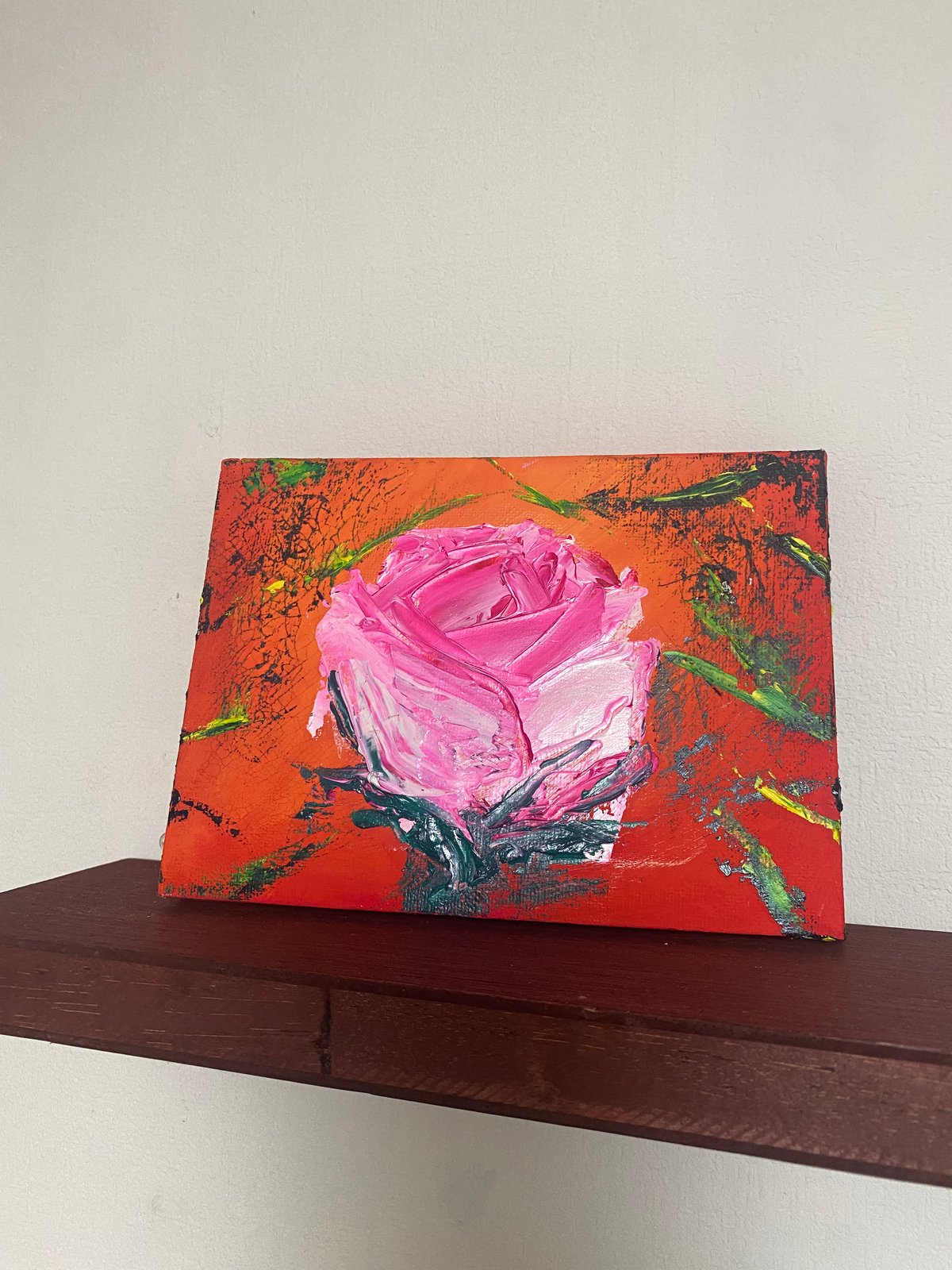 キャンバス油絵よっこHeroic  Roses英雄的なバラ大きめキャンバス キャンバス油絵よっこ様専用Heroic Roses英雄的なバラ大きめ