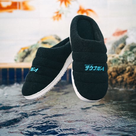 SUBU x サウナボーイ パイルサンダル BLACK
