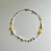 yellow perl necklace