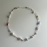 purple pink necklace