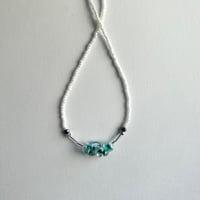 green white necklace