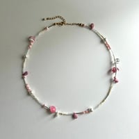 baby pink necklace