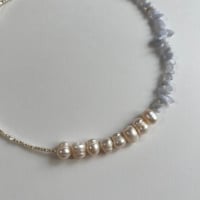 perl light purple necklace