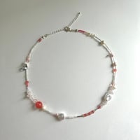 rose pink necklace