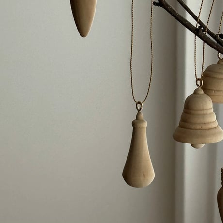 ornaments-03001　Natural Wood Christmas Ornament Tree Decoration