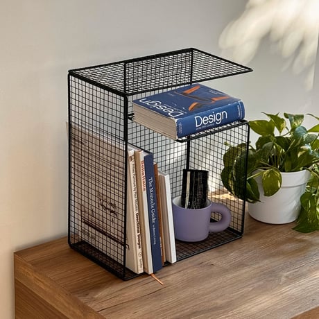 rack-03054　Iron Mesh G-Type Display Rack Black
