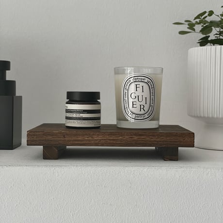 tray-03132　Legged Square Wooden Tray