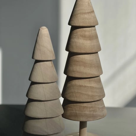 tree-03004　Natural Wood Tabletop Christmas Tree