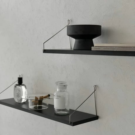 shelf-03025　Hang Silver Wood Wall Shelf 60cm