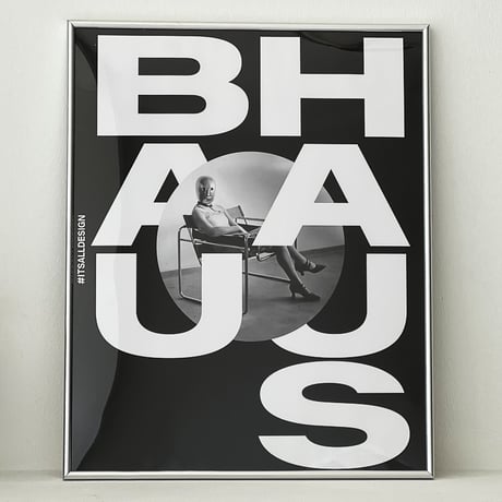 poster-03074　BAUHAUS Silver Frame Art Poster 50×40