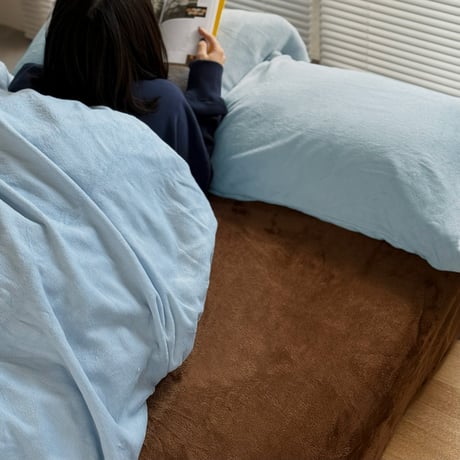 beddingsets-03135　Light Blue×Brown Warm Bedding Sets
