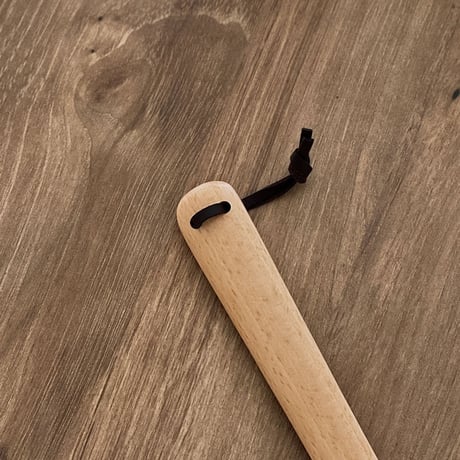 shoehorn-03002　Wooden Beech Long Shoehorn