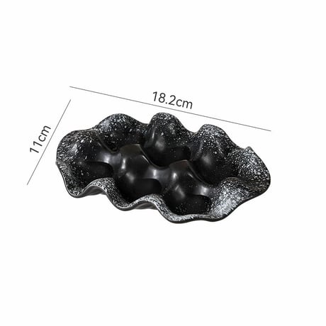 plate-03109　Ceramic Wave Design Accessory Tray