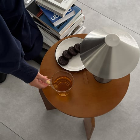 stool-03058　Natural Wood Arch Leg Stool