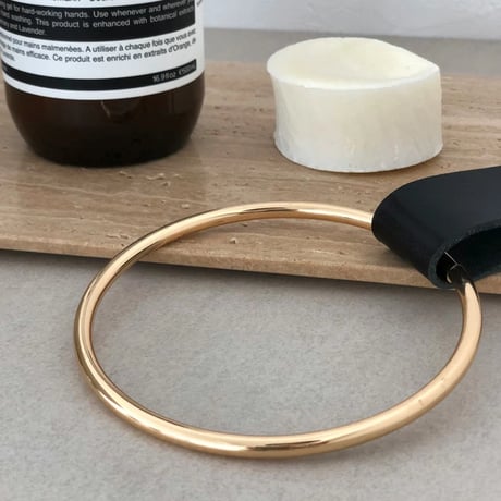 interior-03106　Leather×Metal Ring Towel Hanger