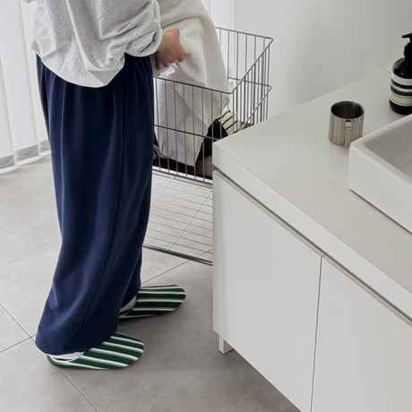 slipper-03009　Stripe Room Shoes Slippers