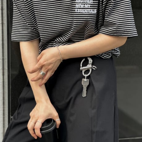 keyring-03003　Stainless Steal Snap Shackle×Straight Shackle  Keyhook