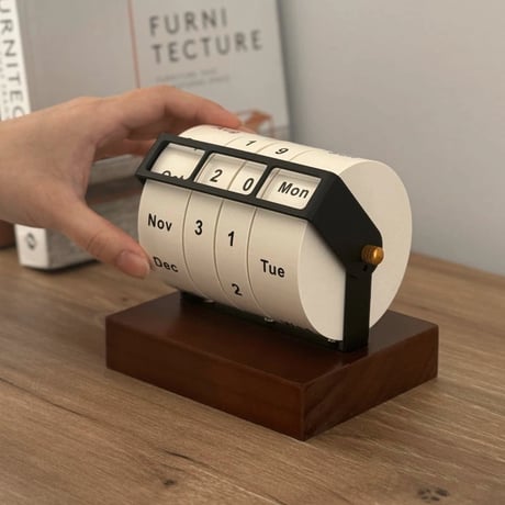 calendar-03015　Rotating Tabletop Perpetual Calendar