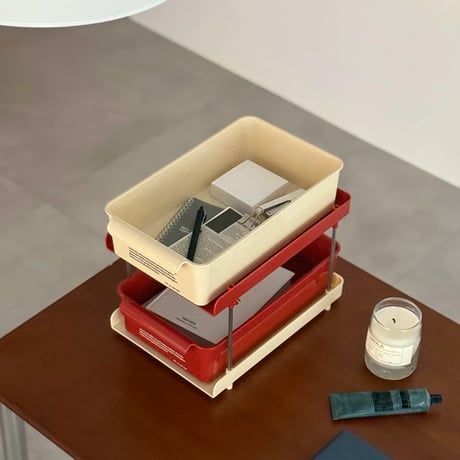 rack-03087　Bicolor Drawer Rack 2Tier