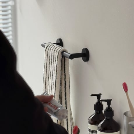 towel-03022　Towel Hanger Stainless Steel Matt Black
