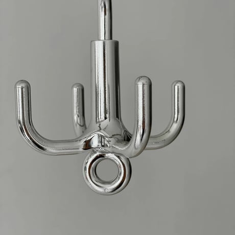 wall-03079　360° Rotating Silver Octopus Hanger Hook Two-pieces