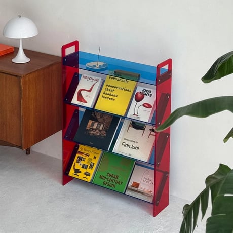 rack-03085　Bicolor Acrylic Display Magazine Rack