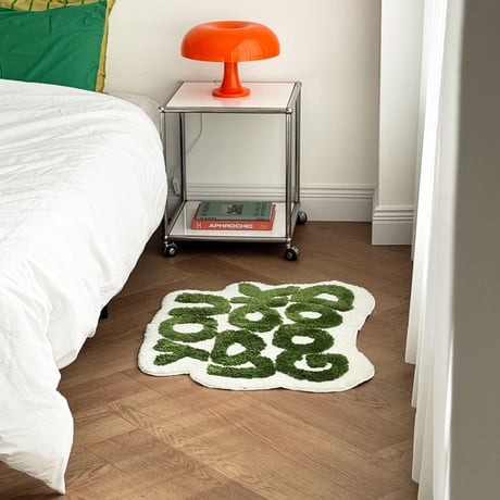 rug-03064　YOU LOOK GOOD Lettering Rug