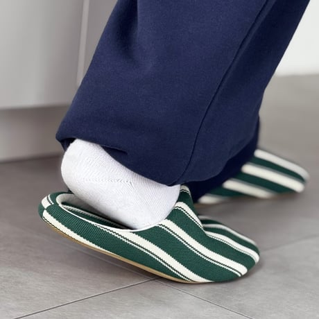 slipper-03009　Stripe Room Shoes Slippers
