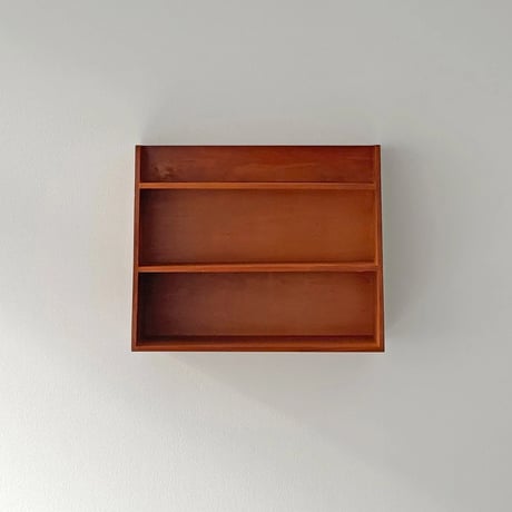 wallrack-03054　Natural Wood Slope Wall Shelf 40×33