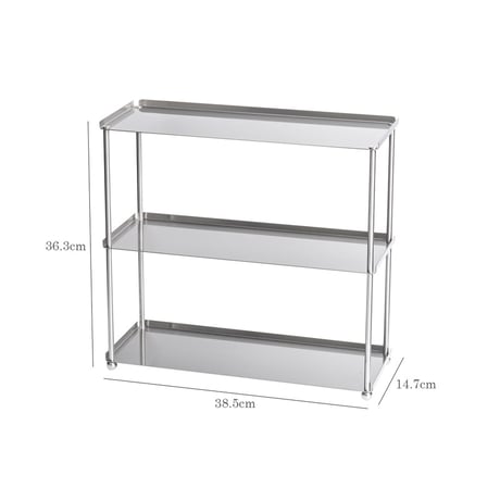 rack-03116　Stainless Steel Hairline Finish 3 Tier Ball Stand Display Rack