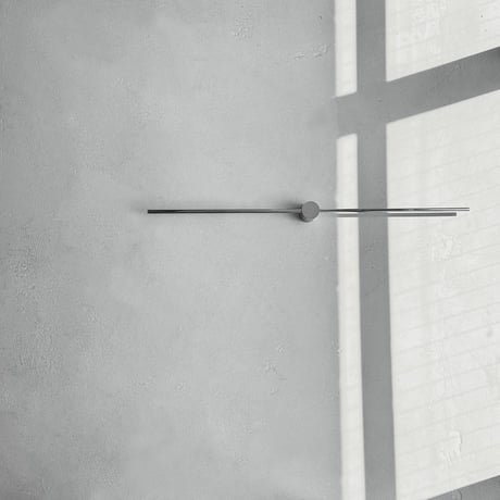 wall-03054　Silver Slide Line Towel Hanger 60cm/80cm