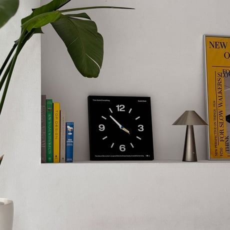 clock-03116　Black / White Color Panel Square Wall Clock Silent