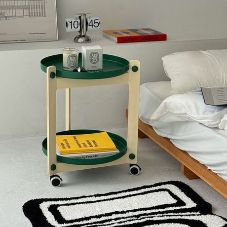 wagon-03014　Bicolor Round Wagon With Casters