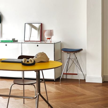 chair-03111　Fabric Seat  Wire Frame Counter Chair H69cm