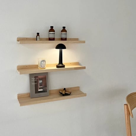 shelf-03019　Wood Wall Shelf 60cm