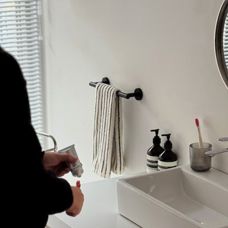 towel-03022　Towel Hanger Stainless Steel Matt Black