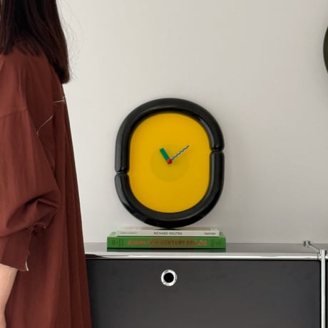 clock-03107　Oval Design Wall Clock
