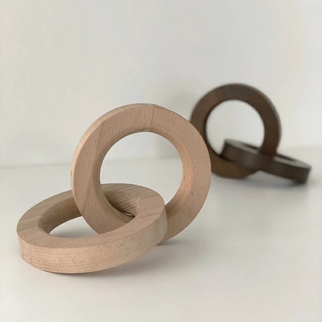 objet-03037　Beech Wood Ring Object