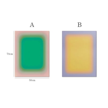 poster-03159　Box Gradation Wall Art 70×50cm