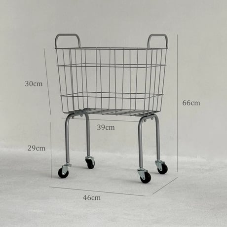 wagon-03025　Caster Leg Laundry Basket Cart