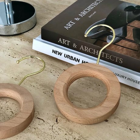 wall-03025　Wooden Ring Hanger