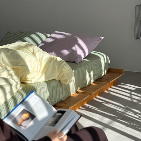 beddingsets-03143　Yellow×Green×Purple Stripe Bedding Set