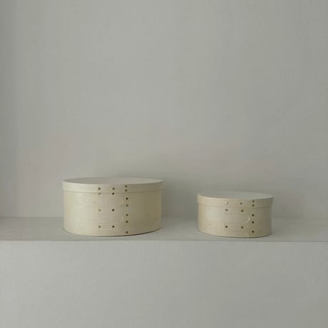 box-03011　Natural Unpainted Wood Shaker Boxes/Set of 2