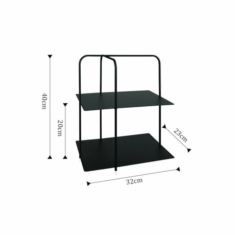 rack-03076　Iron Slim Frame Display Rack 2Tiers