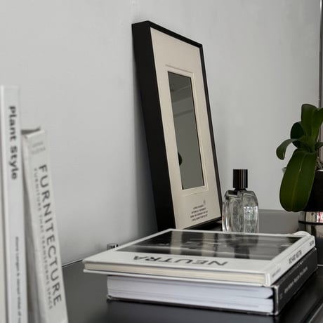 poster-03169　Black Frame Art Mirror 30×40cm